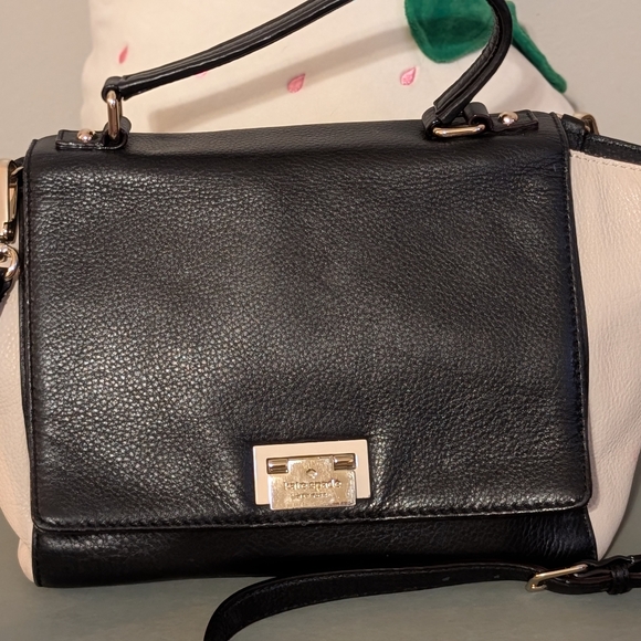 Kate Spade Black and Cream Satchel - Picture 2 of 6